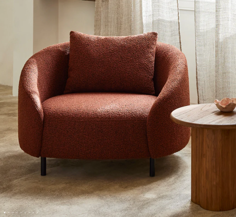 Fauteuil Julika Bouclé