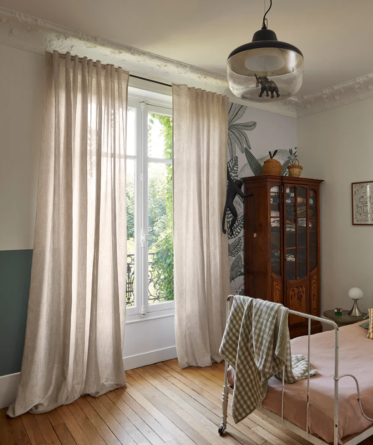 Voilage à passants Neapoli Beige chiné