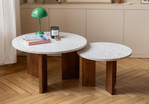 Table basse - chêne foncé