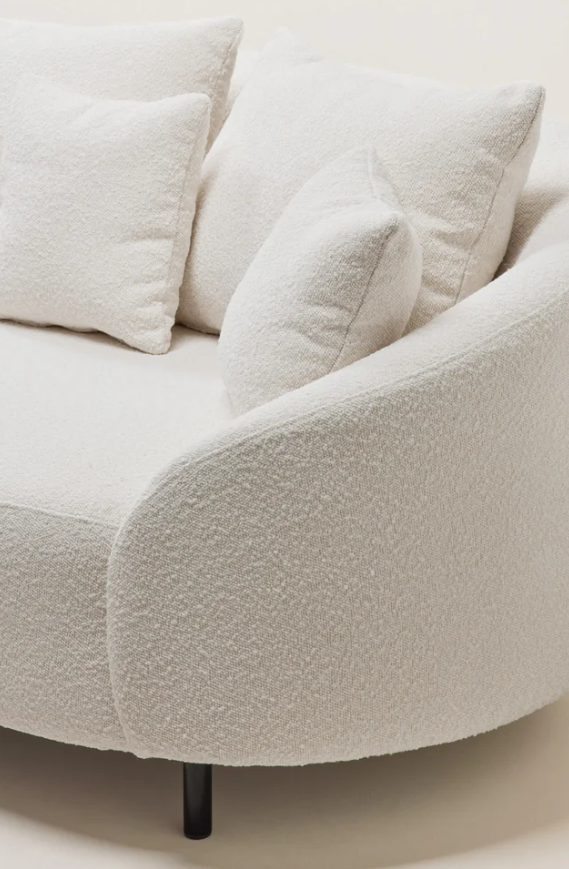 Canap2 Julika écru bouclé