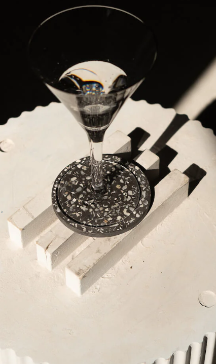 Dessous de verre Helios noir