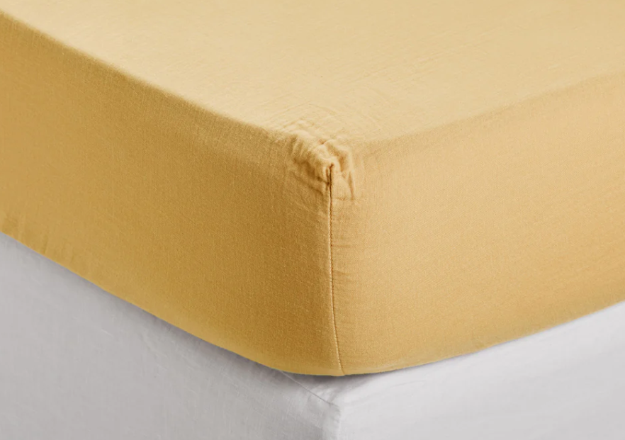 Drap housse Lou jaune