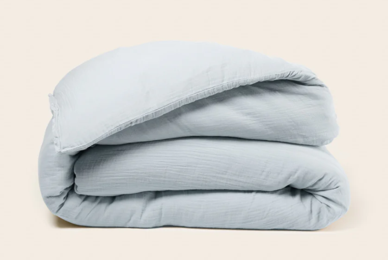 Housse de couette Lou Gris bleu