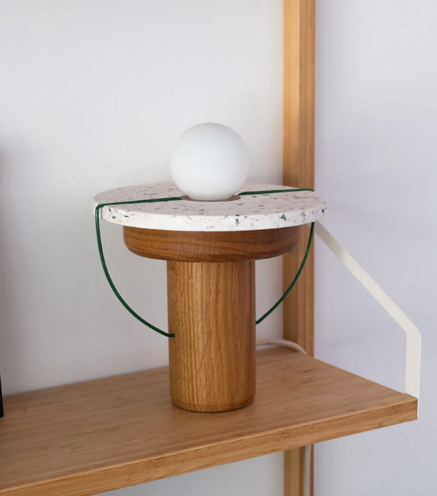 Lampe à poser chêne claire
