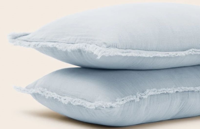 Lot de 2 taies d'oreiller Lou bleu