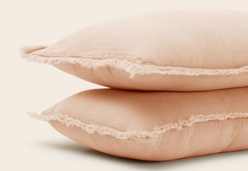 Lot de 2 taies d'oreiller Lou rose