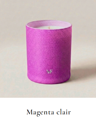 Bougie personnalisée en verre
