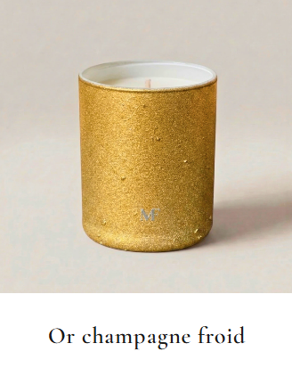 Bougie personnalisée en verre