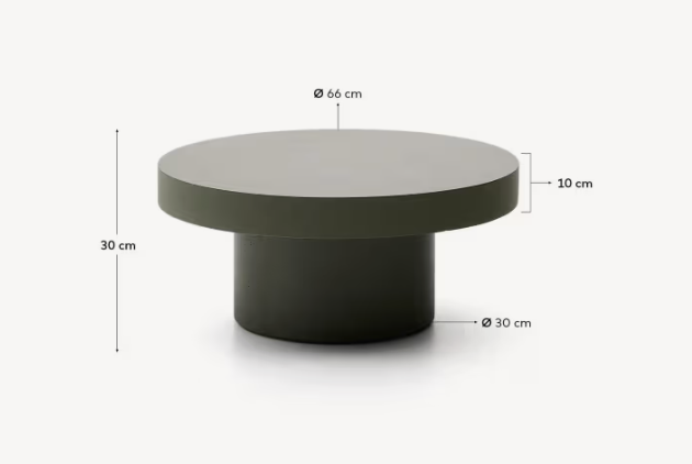 Table Basse Aiguablava vert 4