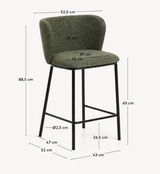 Tabouret Ciselia Vert 3 