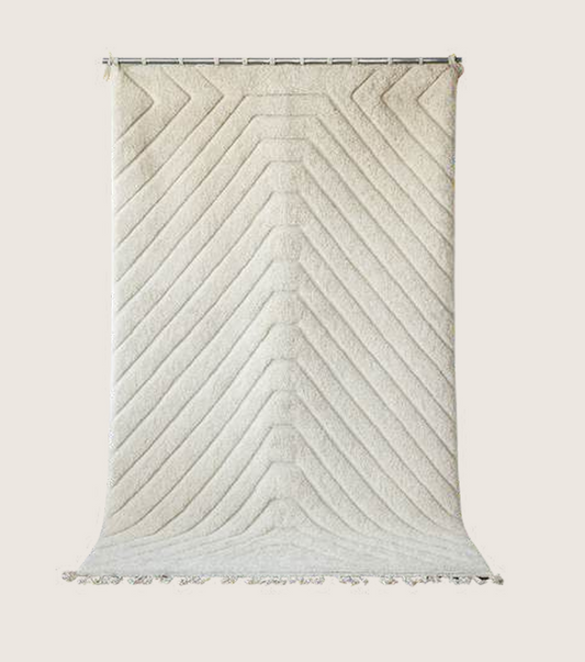 Tapis Mrirt Blanc cassé