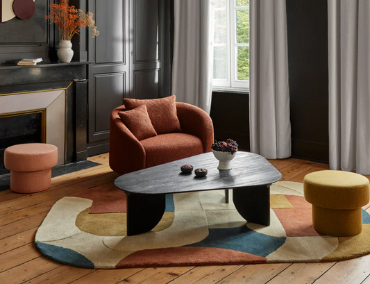 Tapis de sol Andei naturel et muticolore